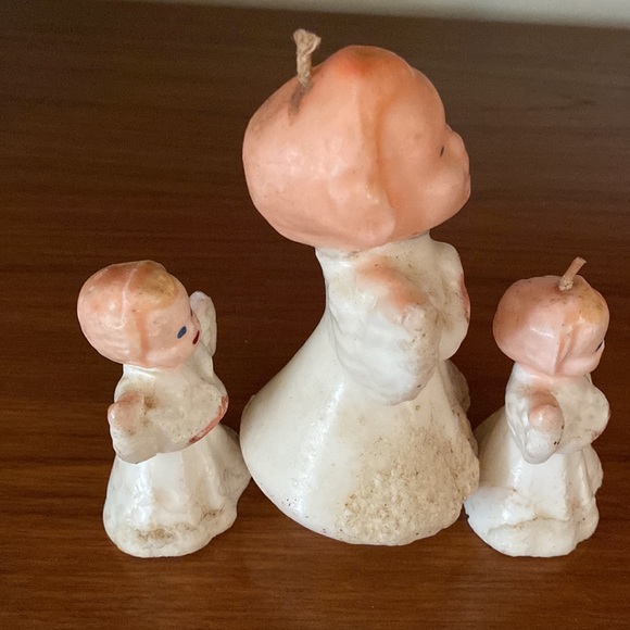 VTG Christmas Angel Candles Set of 3 - Picture 2 of 10